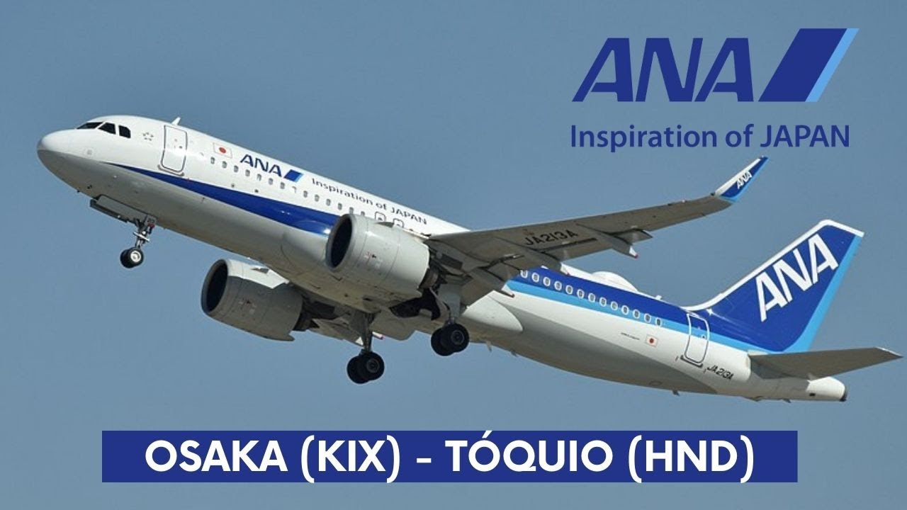 Como é voar na ANA, de Osaka (KIX) para Tóquio (HND) na CLASSE ECONÔMICA do Airbus A320neo?