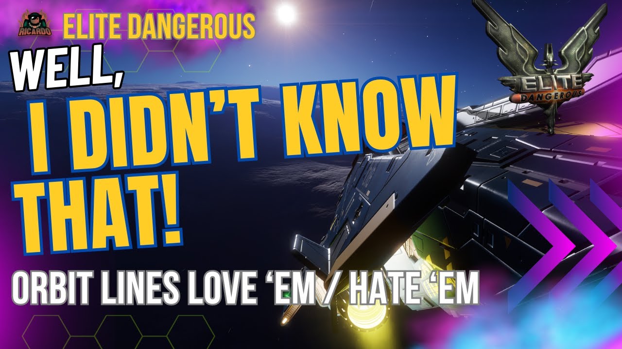 I Finally Found the Orbit Lines Hotkey in Elite Dangerous
