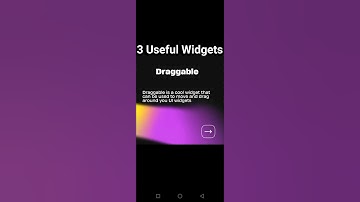 Three useful Widgets. #flutter #dart #programming #ui #coding