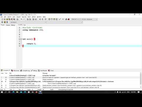 Creating classes and Objects in C++