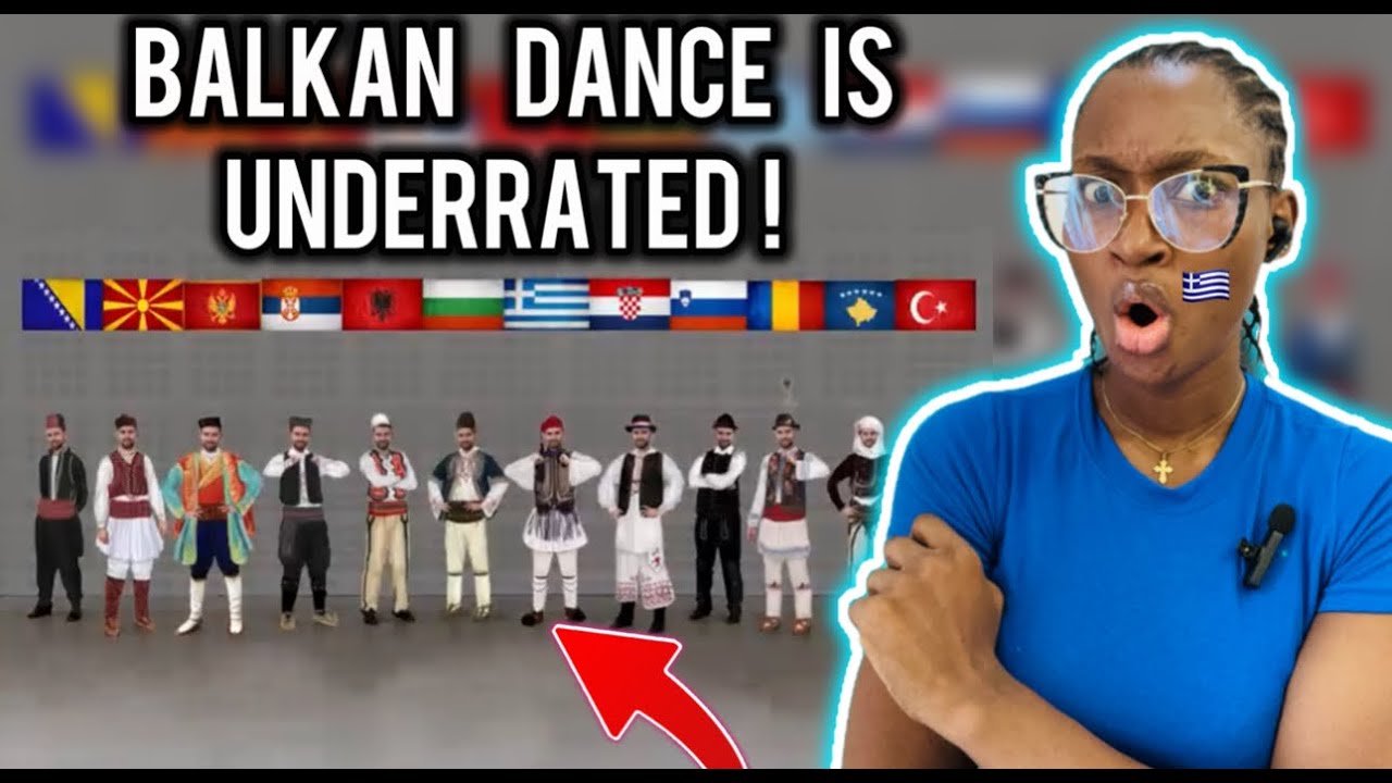 American Reacts to A Balkan Dance Medley (Dance series)
