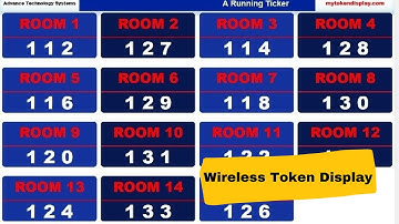 Token Display System. Wireless Queue Management with Voice. #wirelessdisplay #tokendisplaysystem