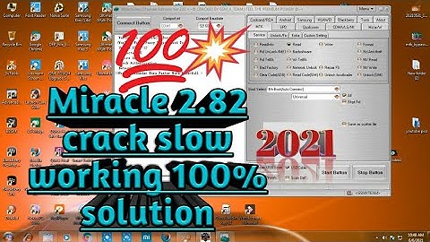 miracle thunder 2.82 not working or slow working solution