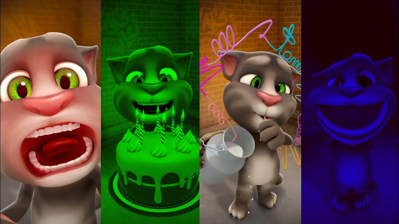 Talking Tom Learning MY Talking Tom Cat Learning Colours Reaction || Talking Tom Cartoons ...