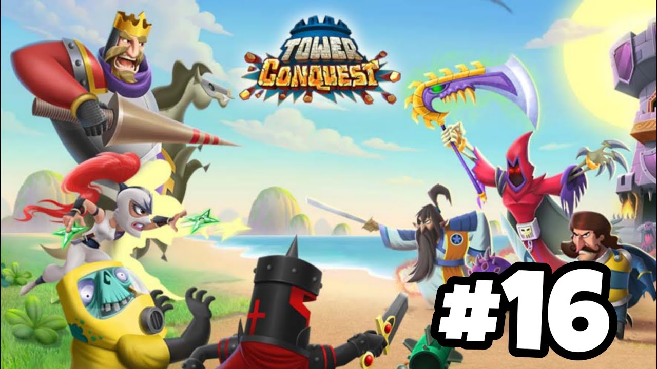 ПРОКАЧАЛ ВЕДЬМУ И РОНИНА НА 4 ЗВЁЗДЫ! Tower Conquest #16