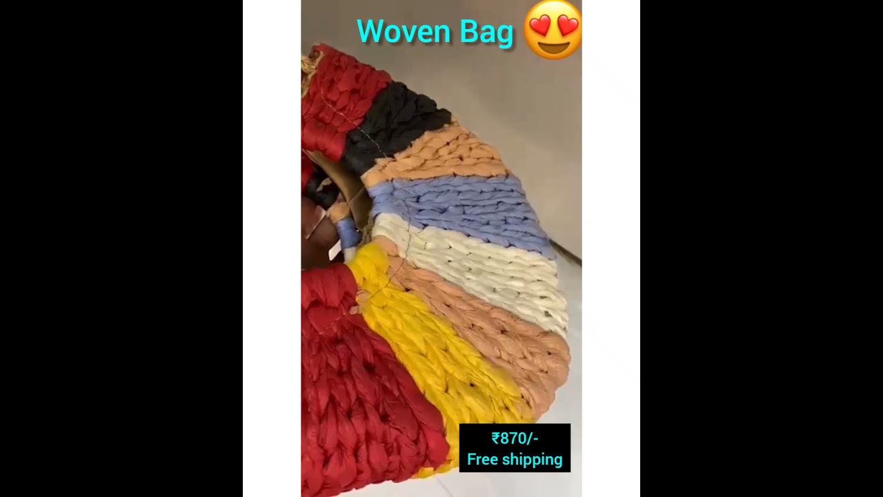 Woven Bag/Embroidery Clutch        