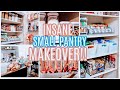 SMALL PANTRY ORGANIZATION BEFORE & AFTER PANTRY MAKEOVER 2022 DECLUTTER & ORGANIZE WITH ME
