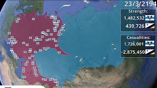 Second Russian civil war (ALTERNATIVE HISTORY) using Google Earth #history #russia #empire