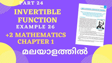 Class 12 Mathematics||Chapter1||Example 26||Relations & Functions||Malayalam Tutorial
