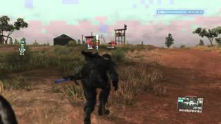 MGSV Guard post capture 6 -smoke and rubber bullets