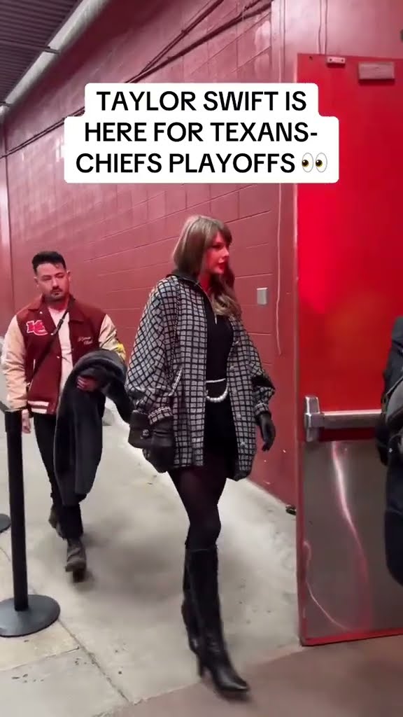 Taylor Swift is here for the playoffs ? (via @NFL/TT)