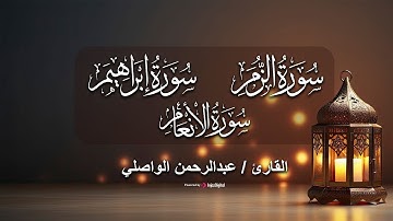 القارئ عبدالرحمن الواصلي - تلاوة مباركة من سور (الزمر - إبراهيم - الأنعام)