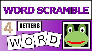 4-Letter Scrambled Words-105 |Jumbled Word Game | Guess the Word Game | Word Scramble | SW Scramble