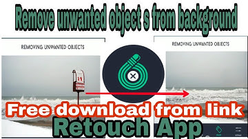 Remove unwanted object from background by using retouch application