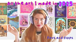 2025 art wrap up | illustration artist vlog