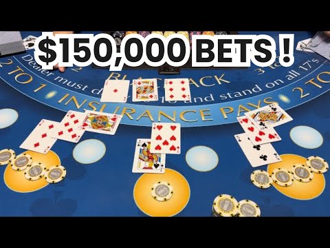 THE MOST AMAZING HIGH LIMIT BLACKJACK COMEBACK WIN! SUPER $600,000 BUY IN WITH EPIC $150,000 BETS!