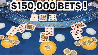 THE MOST AMAZING HIGH LIMIT BLACKJACK COMEBACK WIN! SUPER $600,000 BUY IN WITH EPIC $150,000 BETS!