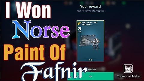 War Robots I Won Paint Job For Fafnir || Norse Paint For Fafnir