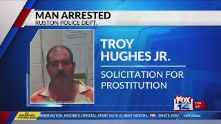 Ruston Police arrest Choudrant man for alleged solicitation of minor