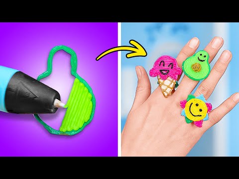 <strong>3D</strong> <strong>펜</strong> VS 글루건 🤩 멋진 공예 &amp;amp; 기발한 해킹 😎💖