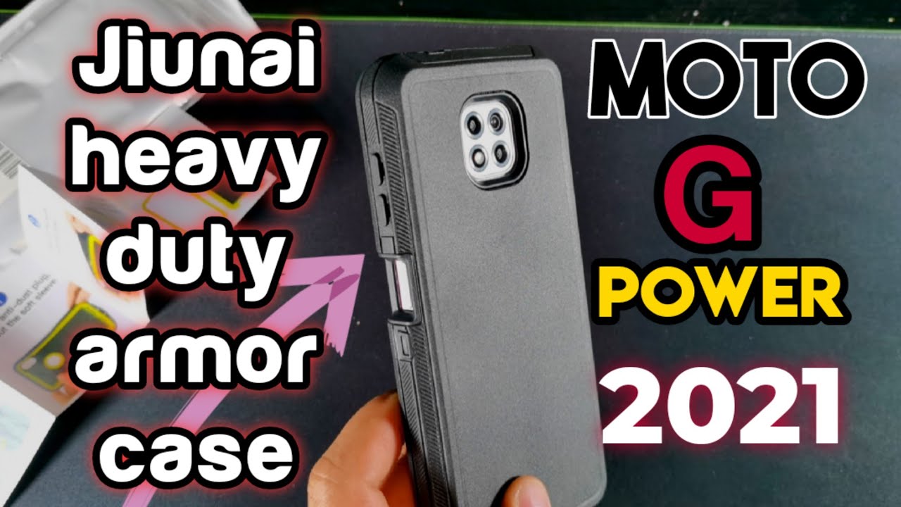 Moto G power 2021 case | Juinai 3-piece Heavy Duty armor Shockproof case review!