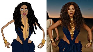 Myriam Fares Tukoh Taka Fifa Fan Anthem Funny Drawing Meme Nicki Minaj & Maluma