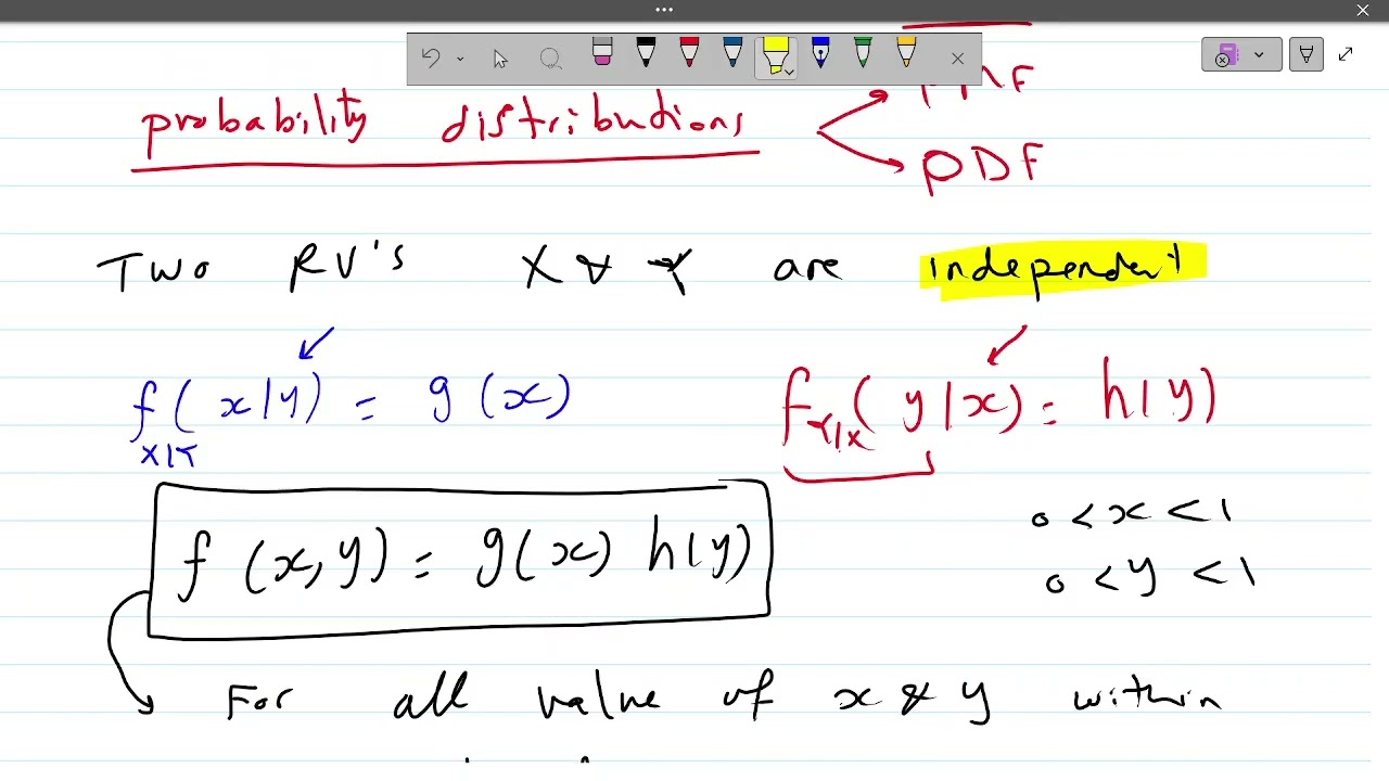 Statistical independence of random variables | شرح وأمثلة