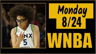 Monday WNBA Best Bets Player Props for 8/24/26