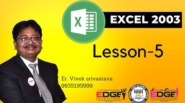 excel 2003 lesson 5   file menu (Hindi & English) by Shivani maam - Edge Educations.
