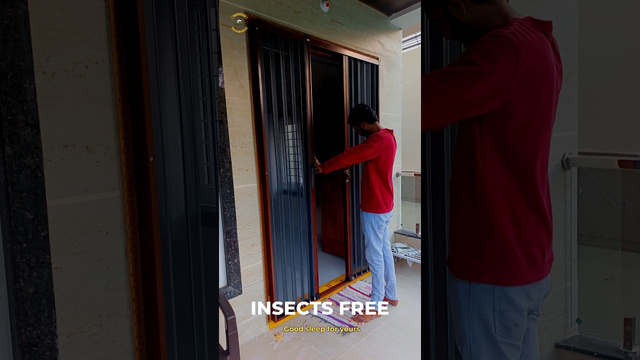 Aluminium Metal sliding door, Insects free 