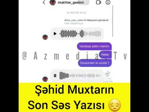 Şəhid Muxtar Qasımlının son səs yazısi  😓🇦🇿#Şəhidlər#Ölməz#Vətən#Bölünməz