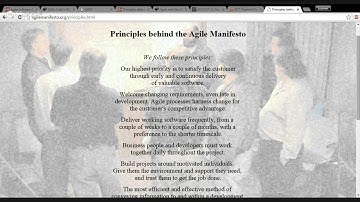 Principles behind Agile Manifesto