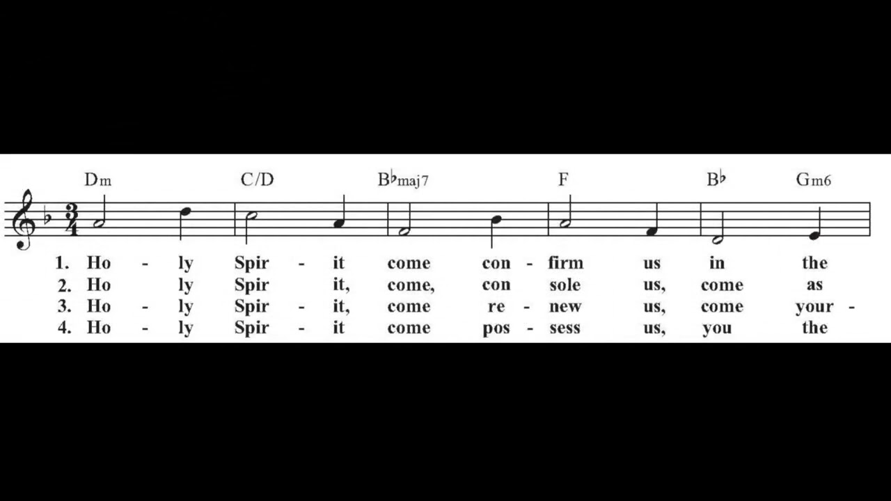 Holy Spirit Come Confirm Us Stephen Dean - For Choir Practice Only