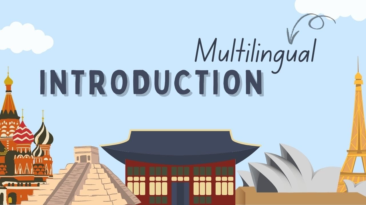 INTRODUCTION #multilingual #personal #introduction #creator # ...