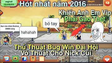 Ngọc Rồng Online - Khi Thủ Thuật Bug Win Đại Hội Võ Thuật Nick Cùi Khi Chưa Bị Fix Đã Xảy Ra Thế Nào