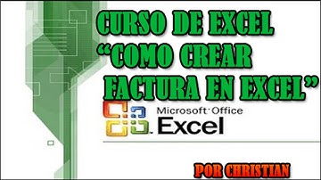 Curso de Excel - Como crear Facturas en Excel  con Cálculos Automáticos )