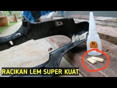 Lem sangat kuat dan tahan lama dengan bahan sederhana. Ini salah satu Trik Lem Plastik Body Motor Su. 