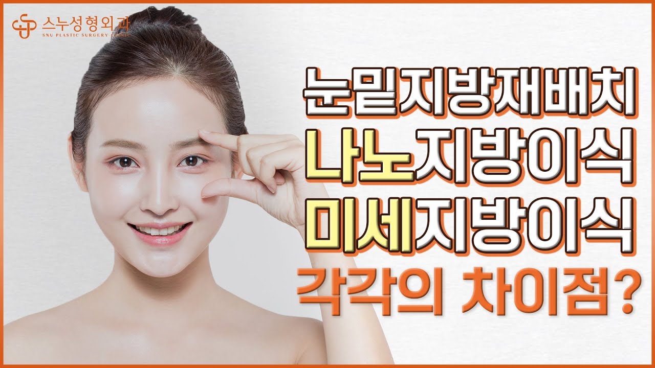 [СНҮ гоо сайхны мэс засал] Нүдний доод зовхины өөхөн эдийг дахин хуваарилах: Нано өөхөн эд шилжүүлэн суулгалт болон микро өөхөн эд шилжүүлэн суулгалтын тус тусын ялгаа нь юу вэ?