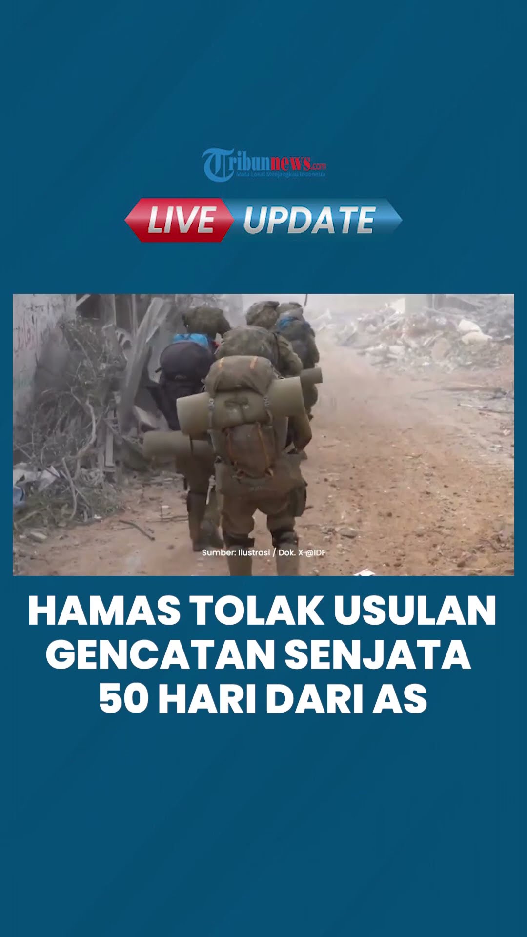 Dinilai Menghindari Kesepakatan Gencatan Senjata Tahap 2, Hamas Tolak Usulan AS soal Damai 50 Hari