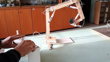 Tübitak bilim fuarı - Hidrolik kepçe çalışması