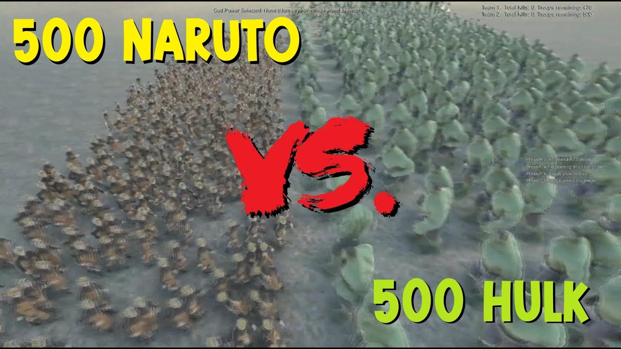 500 Naruto vs. 500 Hulk (gone wrong) | UEBS2