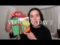 vlogmas day 2 | trying the grinch meal, eat with me, holiday crafting at home, late night studying