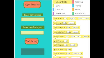 Age Calculator on Code.org App lab