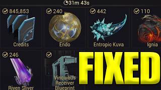 Best Entropic Kuva Eximus Farm Is Fixed! Warframe Update Bugs Fixing Up!