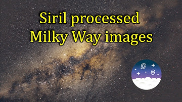 Siril processed Milky Way images