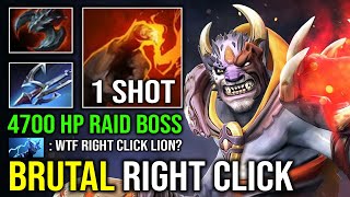 NEW 7.36 META Right Click Harpoon + Satanic 4700 HP Raid Boss 1 Shot AOE Max Finger Lion Mid Dota 2