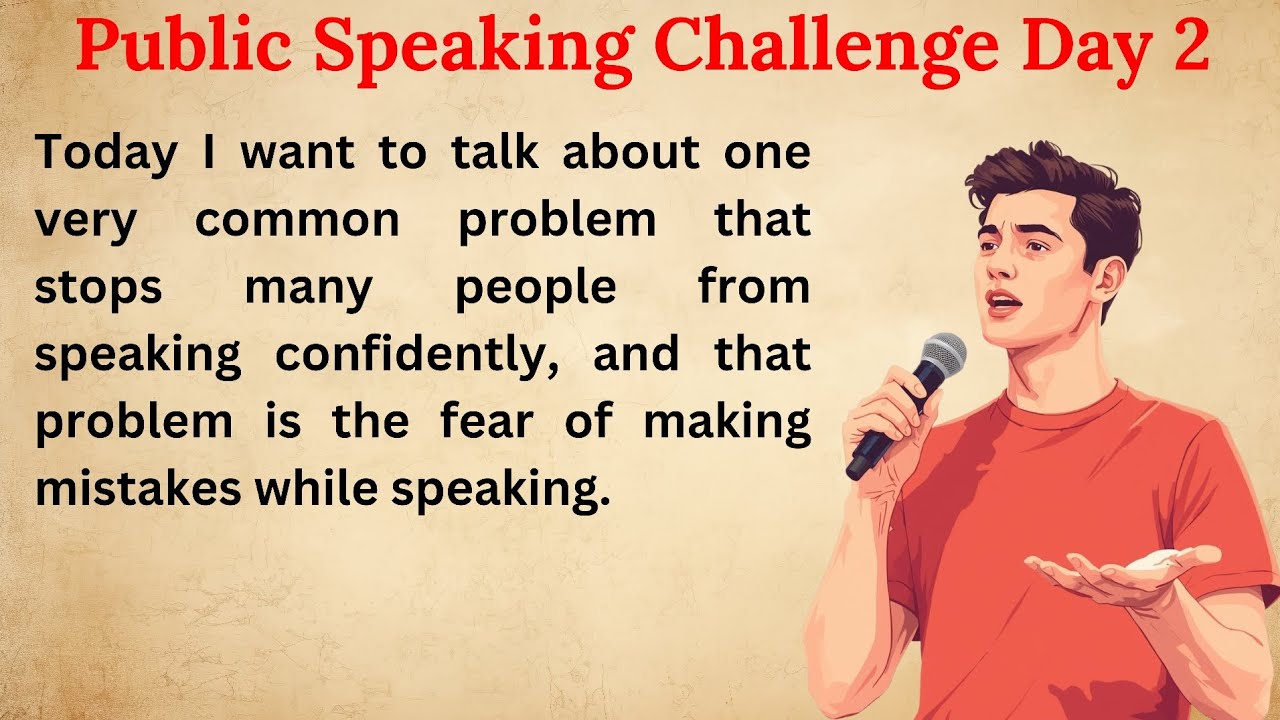 Public Speaking Challenge Day 2 | How to Overcome Fear of Making Mistakes | Shadowing Practice 