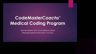 Final Update on 2020 Medical Coding Program