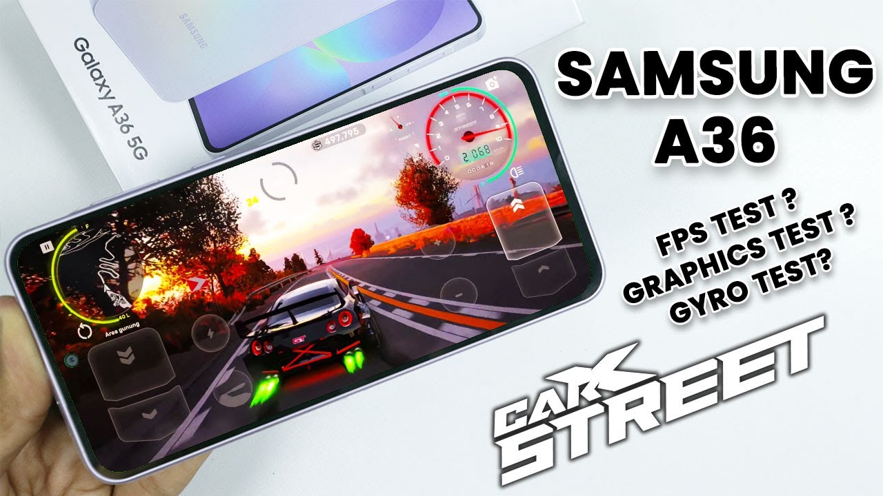 [60FPS] Samsung A36: CarX Street Game Test + Graphics & FPS Test 😲