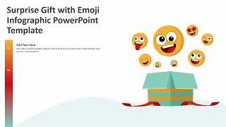 Surprise Gift with Emoji Infographic PowerPoint Template | Kridha Graphics